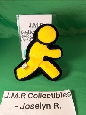 Used AOL Instant Messenger AIM Yellow Running Man Plush – Y2K Promo